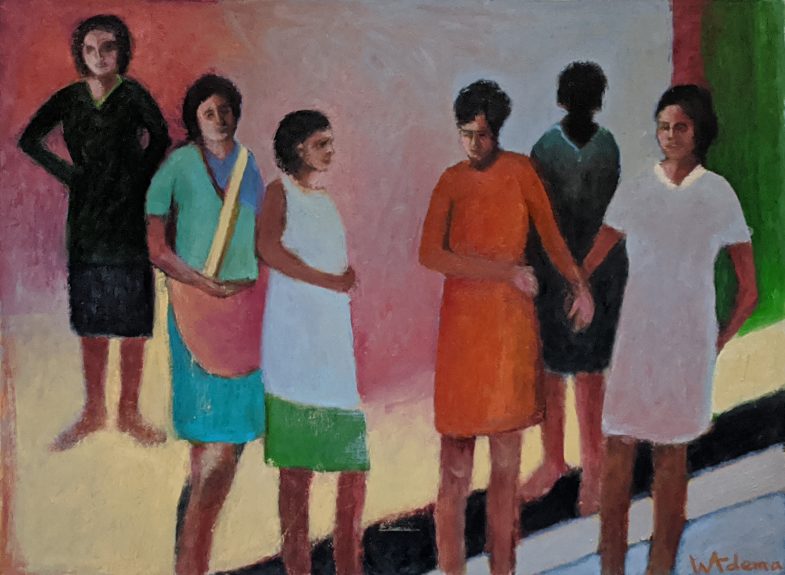 oil on paper 27" x 20"