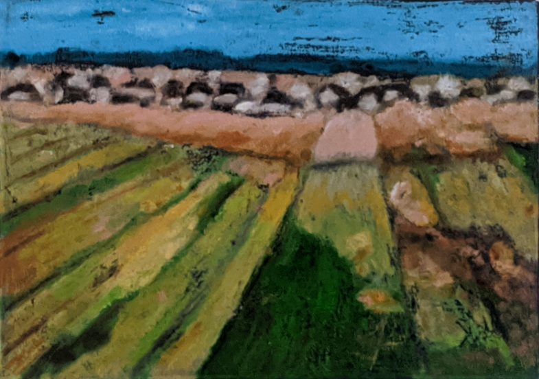 oil on paper 14" x 10"