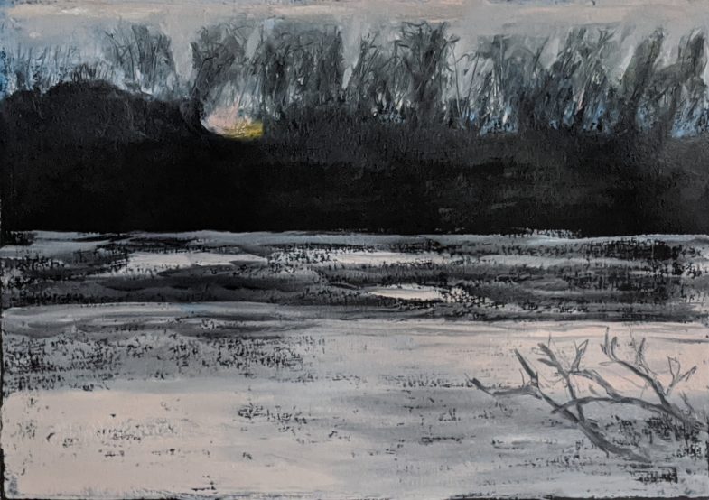 oil on paper 14" x 10"