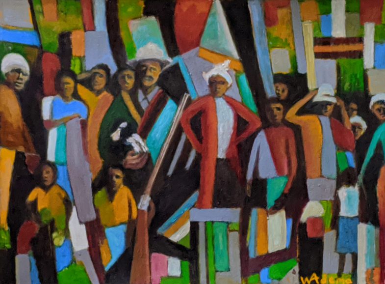 oil on paper 27" x 20"