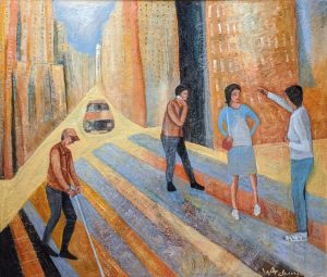 oil on canvas 48" x 48" NFS