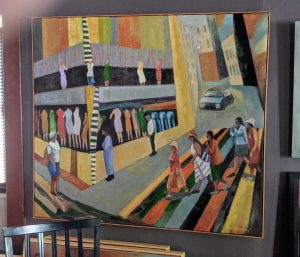 oil on canvas 55' x 49" NFS