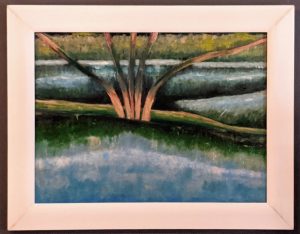 oil on paper bonded to a panel 27" x 20"