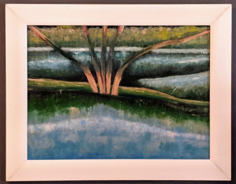 oil on paper bonded to a panel 27" x 20"