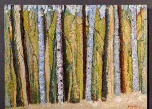 oil on paper bonded to a panel 27" x 20"