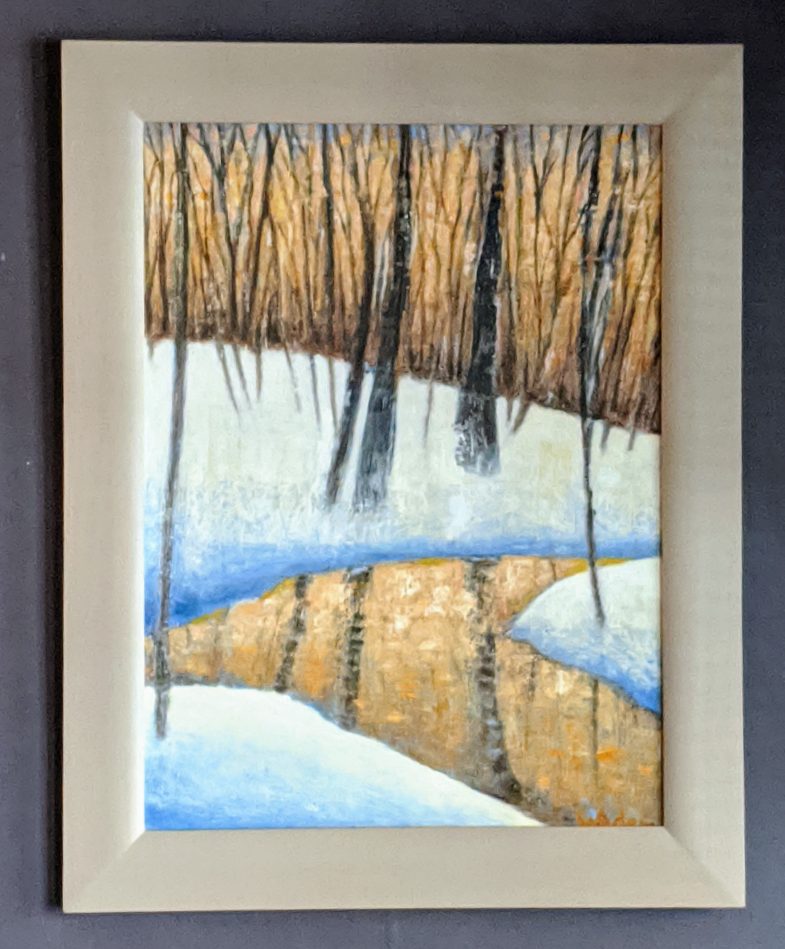 oil on paper boned to a panel 20" x 27"