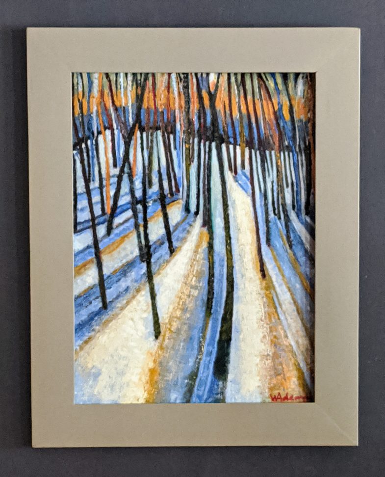 oil on paper bonded to a panel 20" x 27"