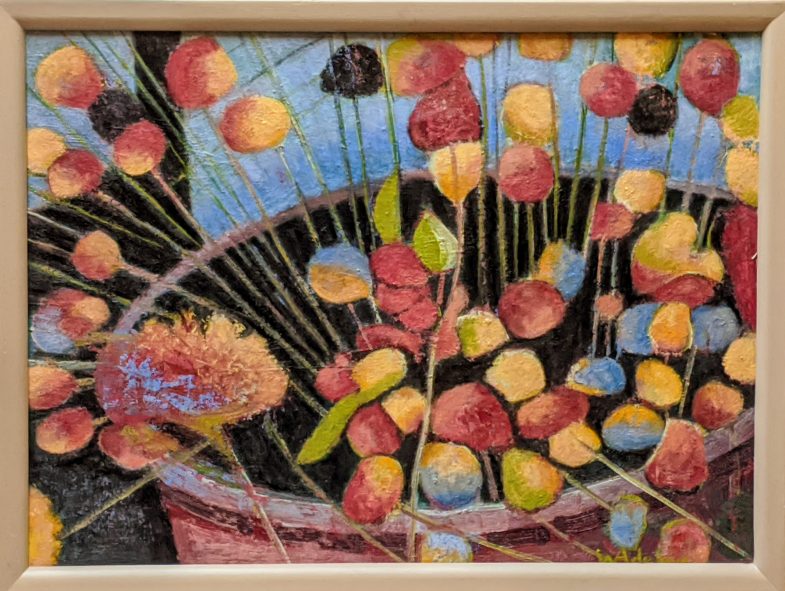 oil on paper bonded to a panel 27" x 20"