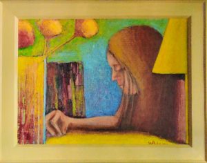 oil on paper 27" x 20" bonded to a panel