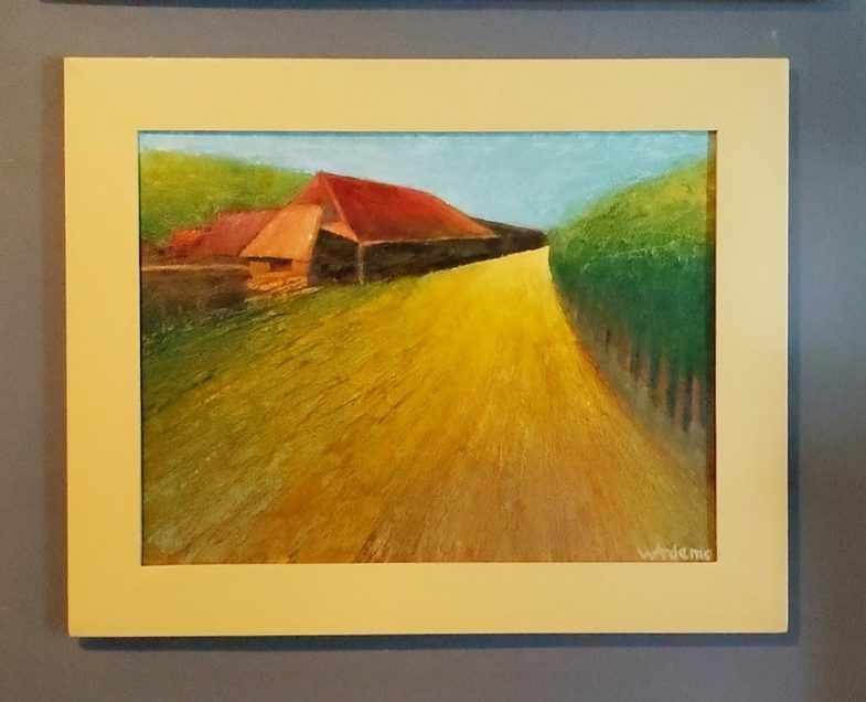 oil on paper 27" x 20" bonded to a panel