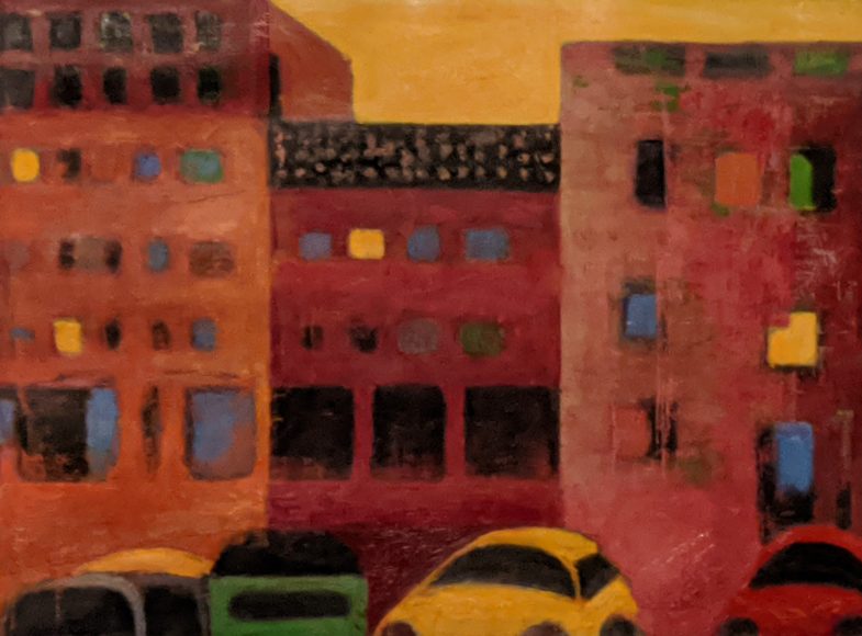 oil on paper 27" x 20"