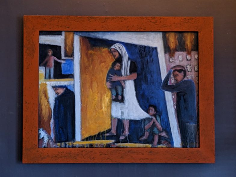 oil on paper 27" x 20"