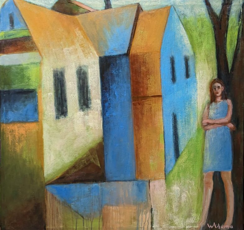 oil on canvas 33 1/2" x 32"