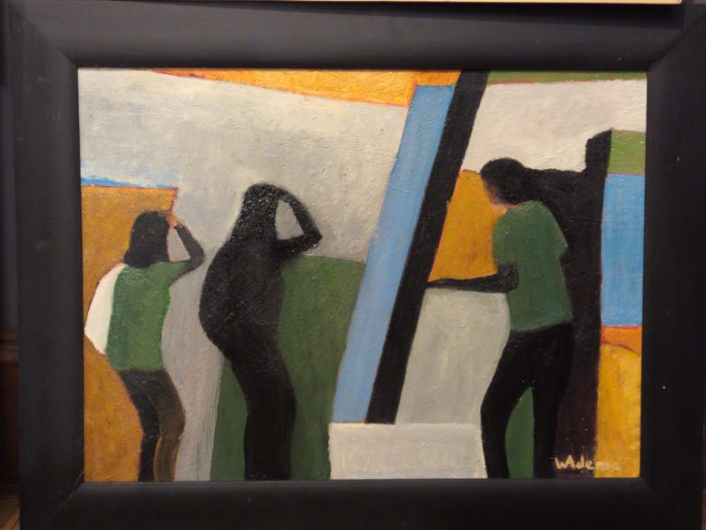 oil on paper 27" x 20"