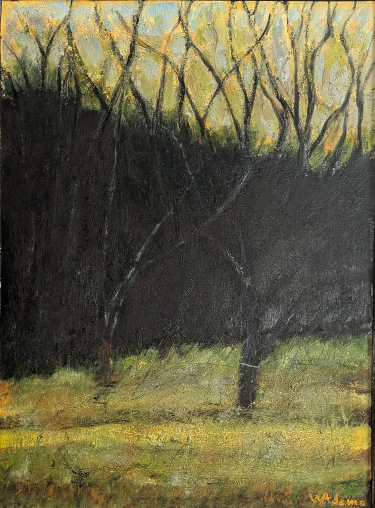 oil on paper 20" x 27"